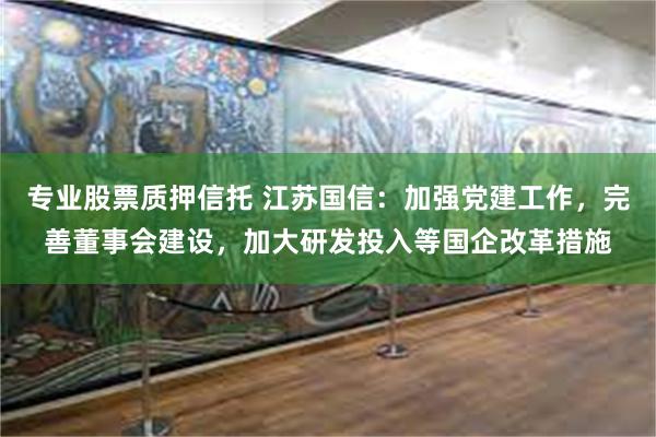 专业股票质押信托 江苏国信：加强党建工作，完善董事会建设，加大研发投入等国企改革措施