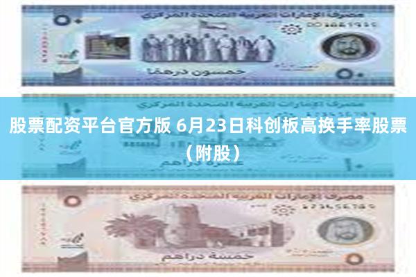 股票配资平台官方版 6月23日科创板高换手率股票（附股）