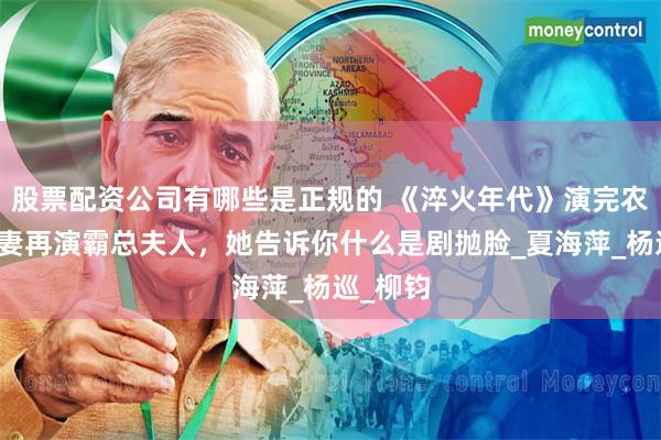 股票配资公司有哪些是正规的 《淬火年代》演完农村土气妻再演霸总夫人，她告诉你什么是剧抛脸_夏海萍_杨巡_柳钧