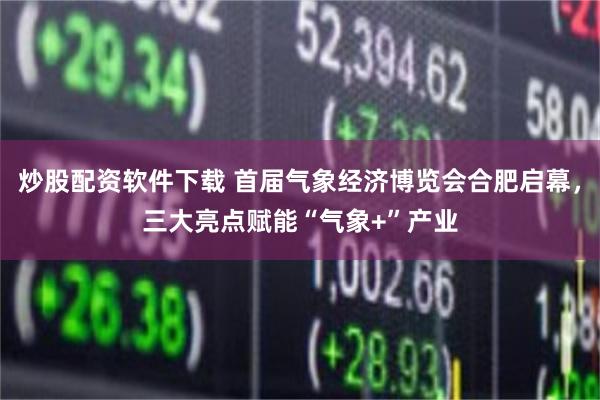 炒股配资软件下载 首届气象经济博览会合肥启幕，三大亮点赋能“气象+”产业
