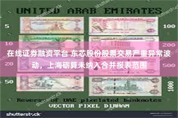 在线证劵融资平台 东芯股份股票交易严重异常波动，上海砺算未纳入合并报表范围