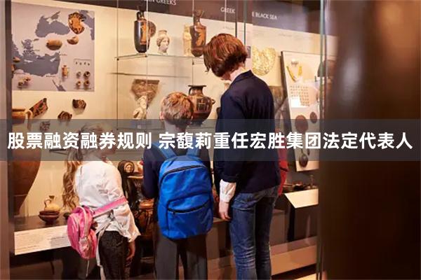 股票融资融券规则 宗馥莉重任宏胜集团法定代表人